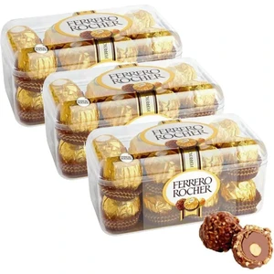 Ferrero Rocher T16 Fındıklı Truffle 16 Lı Çikolata Gold Rocher 200 gr x 3 Paket