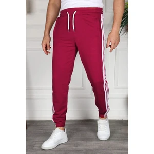 Erkek Üç Şeritli Slim Fit Eşofman Altı - Spor Eşofman Altı- Genç Kalıp