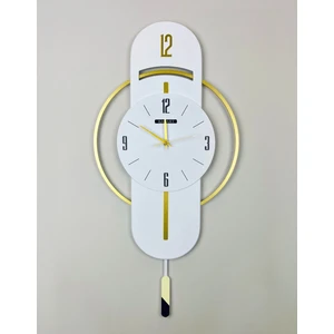 Ultra Sessiz, Gold ve Gümüş Ayrıntılı, Hediye, Salon, Ofis, Mutfak Dekoratif Duvar Saati D32