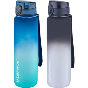 2'li Tritan Matara Seti 1000 ml Büyük Boy Çift Renk Softtouch Ff Collection Tritan Su Matarası