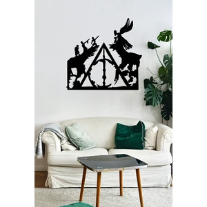 IOA Design Ahşap Duvar Dekoru Tablo - Harry Potter - Ölüm Yadigarları (Deathly Hallows) Sembol