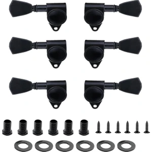 CB-50 Akustik Gitar İçin Profesyonel Burgu Takımı Black 1 Set