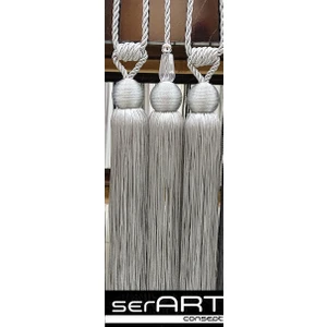 Ser Art Dolunay3 Lü Set Fon Perde Kruvaze Perdetavan Bağlama Bracol