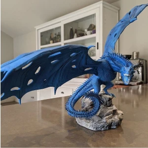 Turansoy Craft Buz Ejderi Viserion Game Of Thrones Boyalı Figür 23 cm (Dev Boy)