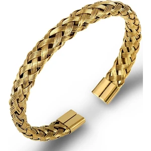 Takı Dükkanı Tel Örgü Model Kelepçe Unisex Çelik Bileklik Bilezik SCB21