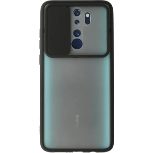 Xiaomi Redmi Note 8 Pro Kılıf Palm Buzlu Kamera Sürgülü Silikon - Siyah 300099