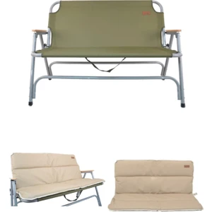 Çift Kişilik Sandalye Haki ve Minder Set