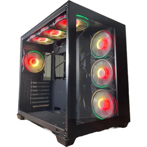 Gameforce Lıquıd 7X120 mm Fanlı Rgb Kumandalı Kontrolcülü Atx Oyuncu Bilgisayar Kasası