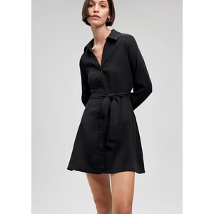 Siyah Gömlek Elbise 1310435-900