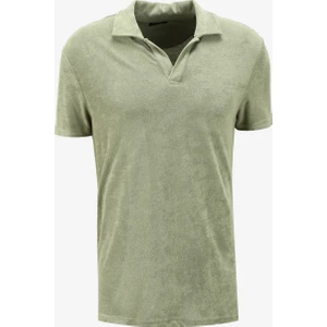 Düz Yeşil Erkek Polo T-Shirt F4SM-TST 0981