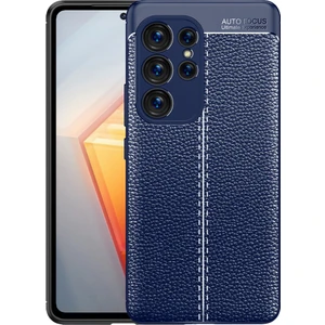 Samsung Galaxy S23 Ultra ile Uyumlu Kılıf Deri Görünümlü Silikon Telefon Kılıfı Kapak