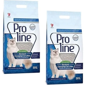 Proline Süper Topaklanan Bentonit Kedi Kumu 10 lt 2 Adet