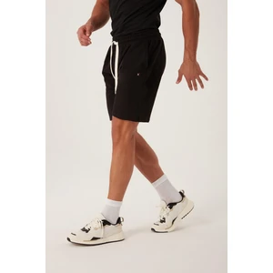 Polo State Erkek Golf Nakışlı 2 Iplik Şort  Siyah