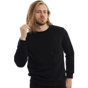 Polo State Erkek Bisiklet Yaka 3 Iplik Sweat Siyah