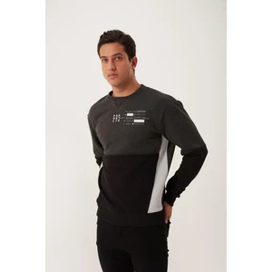 Polo State Erkek Çift Renk Sweatshirt Siyah