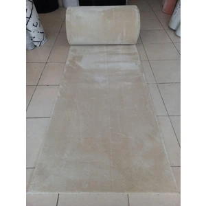 Enva Home Kaymaz Taban Yolluk Yıkanabilir Uzun Tüylü Peluş Halı Özel Ölçü Overloklu Vizon Renk