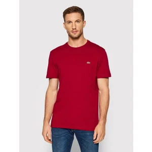 Standart fit Bisiklet Yaka Basic Bordo T-shirt