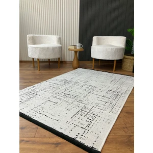 Saraz Halı Şönil Dokuma Kayma Yapmaz Makinede Yıkanabilir Leke Tutmaz Kesme Bohem Kilim Krem 2