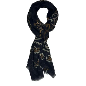 Bowery Style Siyah Italyan Modal Kaşkol MDL01