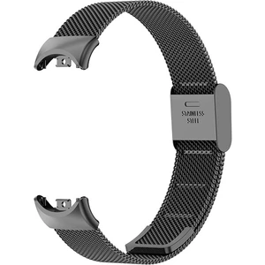 Xiaomi Mi Band 8 Mi Band 9 Uyumlu Paslanmaz Metal Hasır Tokalı Kordon Kayış