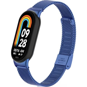Xiaomi Mi Band 8 Mi Band 9 Uyumlu Paslanmaz Metal Hasır Tokalı Kordon Kayış