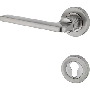 Hisar Inox Nikel Rozetli Yale Çelik Kapı Kolu Sol Basar Tek Yön