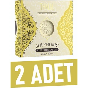 Yağlanma Karşıtı Kükürt Özlü Doğal Katı Sabun 125 gr (2 Adet)