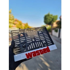 Wasted Yazılı Pleksi Plakalık
