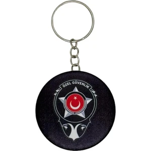 Sağlıkçı Shopping Özel Güvenlik Temalı Metal Buton Anahtarlık Açacak