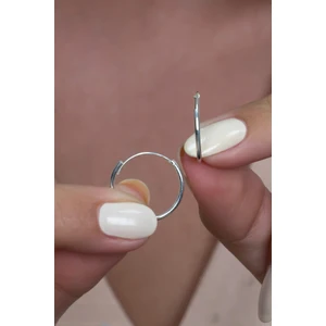 Takı Dükkanı Gümüş Halka Küpe 18 mm wsk01