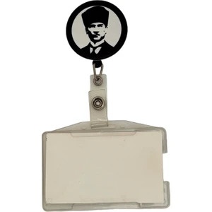 Sağlıkçı Shopping Atatürk Temalı Metal Yoyo Kartlık Yoyo Yaka Kartlığı