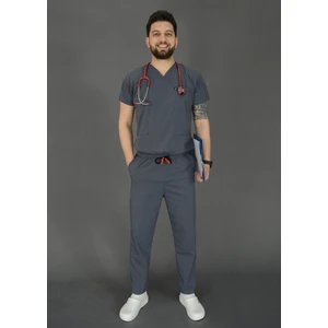 Fabric Paradise Erkek - Likralı V Yaka Doktor Hemşire Forması