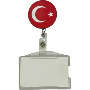 Sağlıkçı Shopping Türk Bayrağı Temalı Yoyo Kartlık Yoyo Yaka Kartlığı