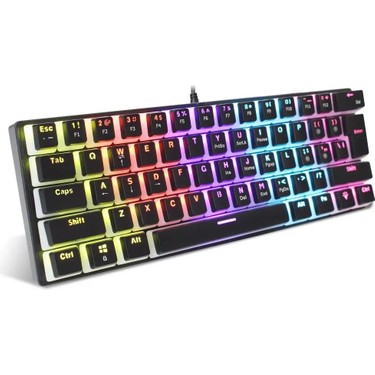 Valkyrie Blue Switch Mekanik Oyuncu Klavye - 61Key Full RGB Fiyatı