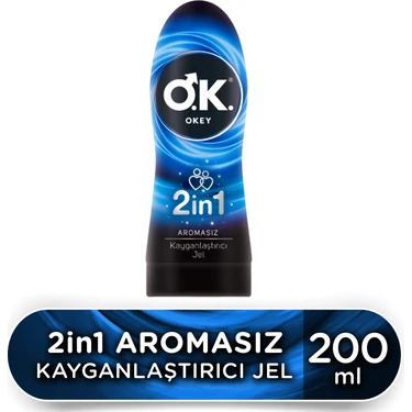 Okey 2in1 Aromasız Kayganlaştırıcı Jel 200