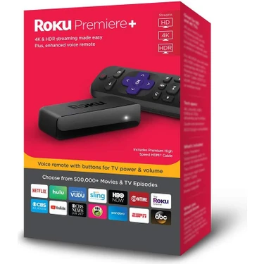 Roku Premiere+ Plus 4k Medya