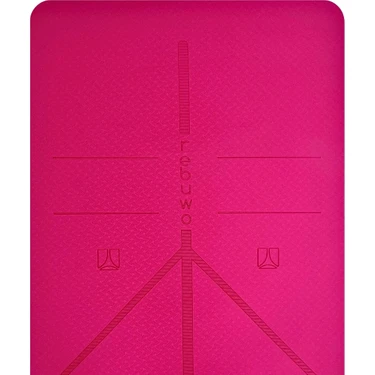 Rebuwo Hizalama Tasarım Yoga Pilates Mat 8mm Tpe Yoga Pilates