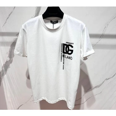 Dolce & Gabbana Dg Logo Işlemeli Baskılı Pamuklu T-Shirt Fiyatı