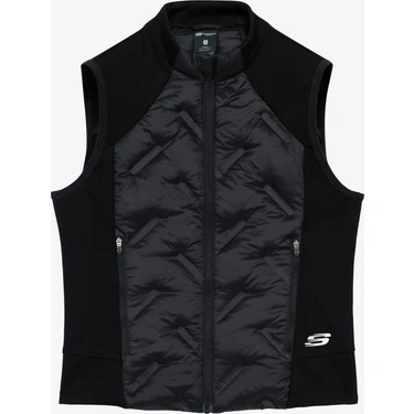Skechers Outerwear W Padded Lightweight Vest Kadın Siyah Yelek