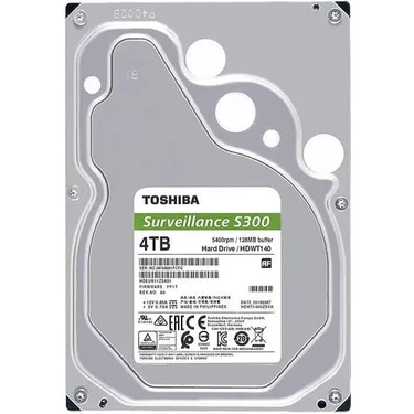 Toshiba S300 HDWT840 Sata 3.0 5400 Rpm 3.5" 4 Tb