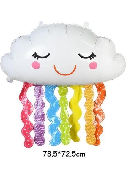 Püsküllü Bulut Folyo Balon