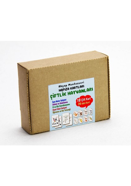 Zeka Kartları Eşleştirme Oyunu, Çiftlik Hayvanları Hafıza Kartları, Ahşap Eğitici Puzzle Oyuncak fırsatları
