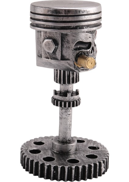Oyma Piston Kafatası Yüz Gerçekçi Kafatası Heykel Adam Kafa Heykeli Ofis Ev Masa Hediyeler Cadılar Bayramı (Yurt Dışından)