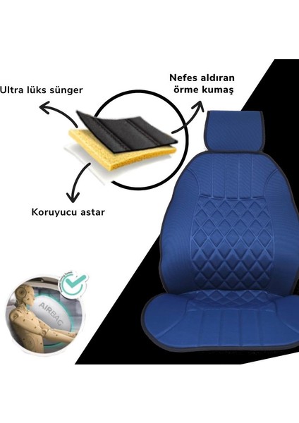 Oto Koltuk Minderi, Mitsubishi Araçlara Uyumlu 2'li Set Özel Tasarım Minder Premium fiyatları