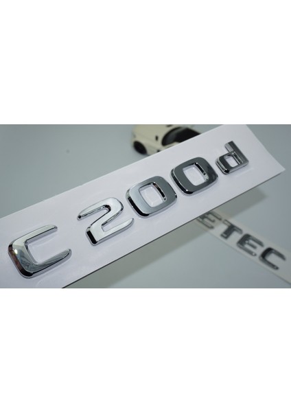 Benz C200D Bluetec Bagaj Krom Abs 3m 3D Yazı Logo