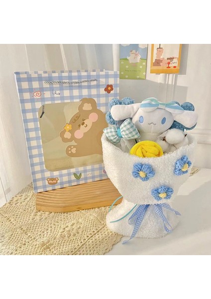 Güzel Bebek Çiçek Buketi Sevimli Yaratıcı Çiçek Bitmiş Hediye Sevgililer Günü Hediyesi Noel Hediyesi, Cinnamoroll (Yurt Dışından)