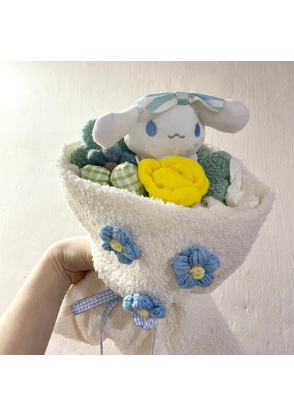 Güzel Bebek Çiçek Buketi Sevimli Yaratıcı Çiçek Bitmiş Hediye Sevgililer Günü Hediyesi Noel Hediyesi, Cinnamoroll (Yurt Dışından)