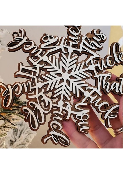 4 Adet Komik Tatil Süsleme Kar Tanesi Süsleme Beyaz Fil Hediye Yaramaz Kar Tanesi Noel Kar Tanesi Süsleme (Yurt Dışından)