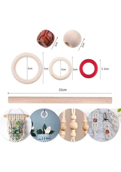 Yeni Başlayanlar Için Makrome Bitki Askı Setleri Yetişkinler Için El Sanatları Setleri Sanat Malzemeleri ve Malzemeleri 3mm Makrome Kordon Asma Setleri (Yurt Dışından) fiyatları