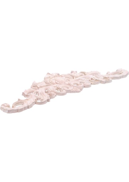 1x Kauçuk Ahşap Meşe Oyma Köşe Onlay Aplike Mobilya Çekmece Kapı Ev Dekor Tipi: 5 Boyut: 45*12CM (Yurt Dışından)